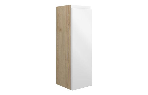 Clarence 200mm Slim Base Unit - White Gloss (Oak Cab)