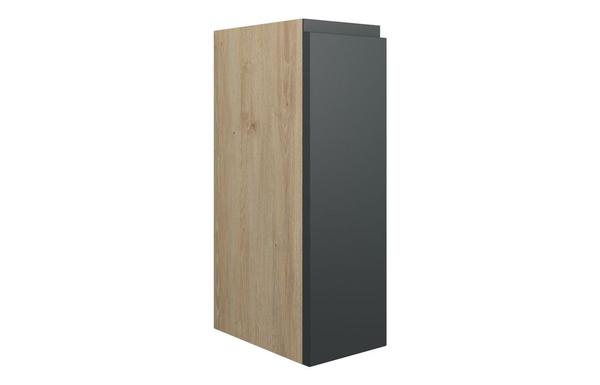 Clarence 200mm Standard Toilet Roll Unit - Matt Graphite Grey (Oak Cab)