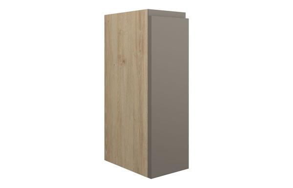 Clarence 200mm Standard Toilet Roll Unit - Matt Stone (Oak Cab)