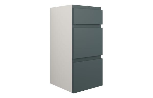 Clarence 300mm Standard 3 Drawer Unit - Matt Green Camo (Grey Cab)