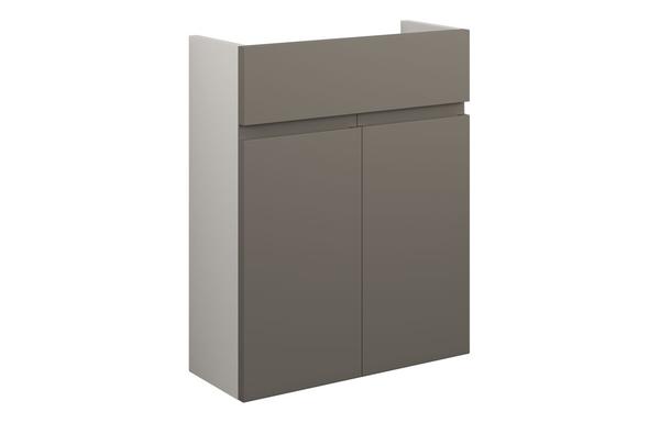 Clarence 500mm Slim Basin Unit - Matt Stone (Grey Cab)