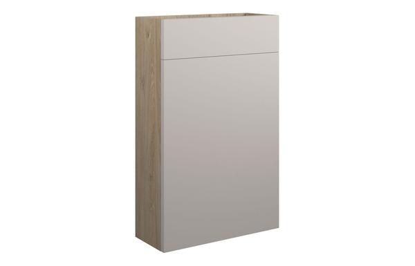 Clarence 500mm Slim WC Unit - Matt Dove Grey (Oak Cab)