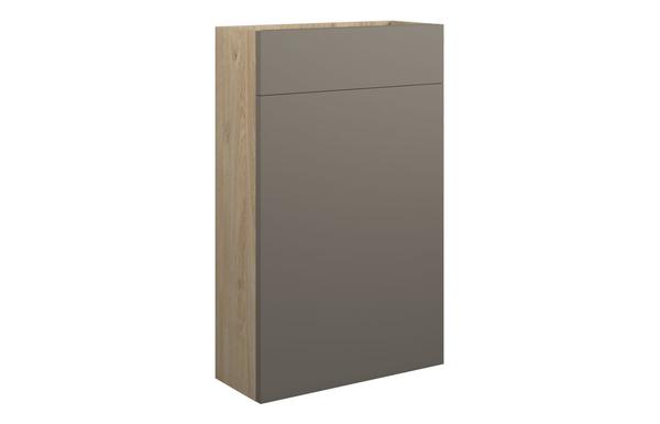 Clarence 500mm Slim WC Unit - Matt Stone (Oak Cab)