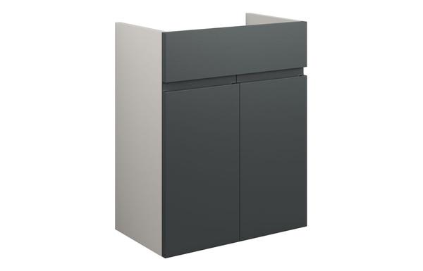 Clarence 500mm Standard Basin Unit - Matt Graphite Grey (Grey Cab)