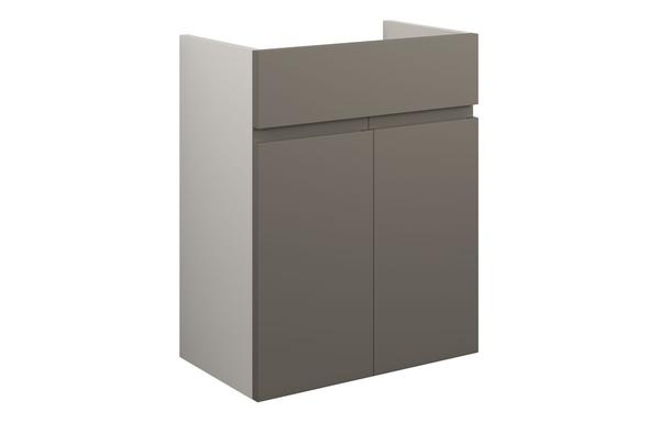 Clarence 500mm Standard Basin Unit - Matt Stone (Grey Cab)