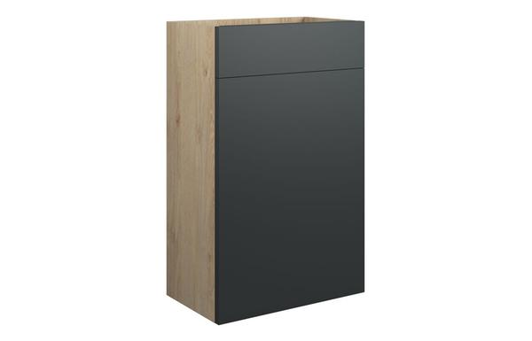 Clarence 500mm Standard WC Unit - Matt Graphite Grey (Oak Cab)