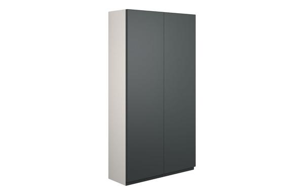 Clarence 600mm Slim 2 Door Storage Unit - Matt Graphite Grey (Grey Cab)