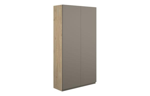 Clarence 600mm Slim 2 Door Storage Unit - Matt Stone (Oak Cab)