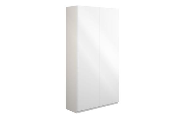 Clarence 600mm Slim 2 Door Storage Unit - White Gloss (Grey Cab)