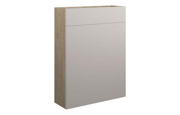 Clarence 600mm Slim WC Unit - Matt Dove Grey (Oak Cab)