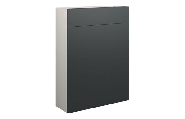 Clarence 600mm Slim WC Unit - Matt Graphite Grey (Grey Cab)