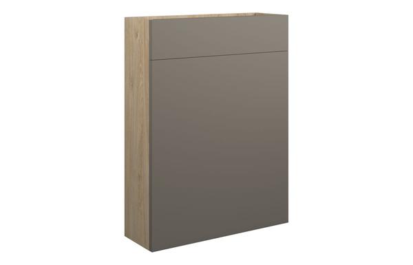 Clarence 600mm Slim WC Unit - Matt Stone (Oak Cab)