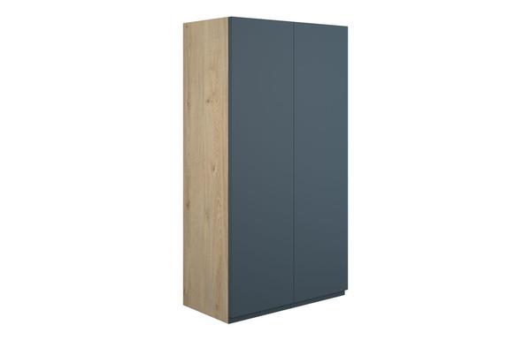 Clarence 600mm Standard 2 Door Storage Unit - Matt Arley Blue (Oak Cab)