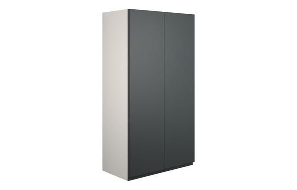 Clarence 600mm Standard 2 Door Storage Unit - Matt Graphite Grey (Grey Cab)