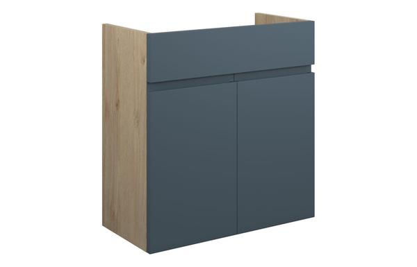 Clarence 600mm Standard Basin Unit - Matt Arley Blue (Oak Cab)
