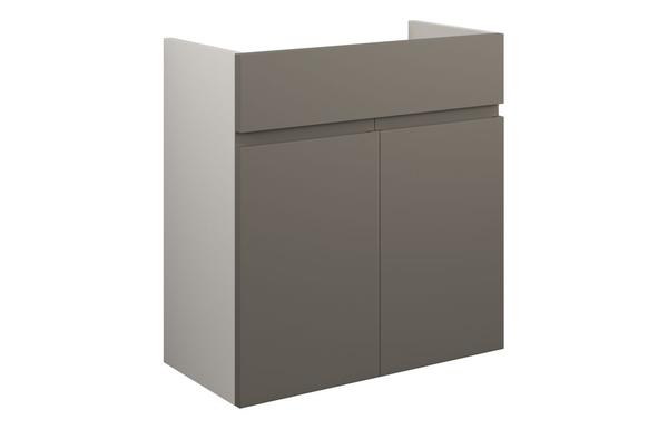Clarence 600mm Standard Basin Unit - Matt Stone (Grey Cab)