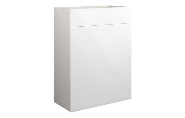 Clarence 600mm Standard WC Unit - White Gloss (Grey Cab)