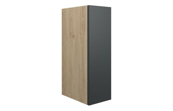 Eden 200mm Standard Toilet Roll Unit - Matt Graphite Grey (Oak Cab)