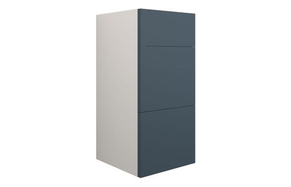 Eden 300mm Standard 3 Drawer Unit - Matt Arley Blue (Grey Cab)