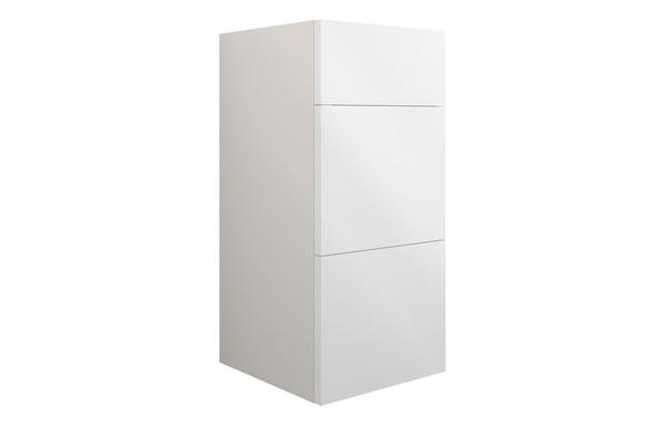 Eden 300mm Standard 3 Drawer Unit - White Gloss (Grey Cab)