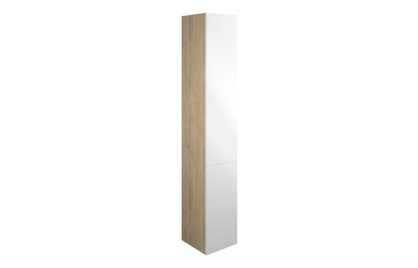 Eden 300mm Tall Unit - White Gloss (Oak Cab)