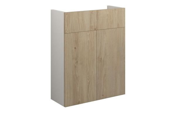 Eden 500mm Slim Basin Unit - Havana Oak (Grey Cab)
