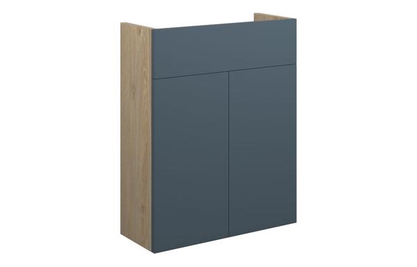 Eden 500mm Slim Basin Unit - Matt Arley Blue (Oak Cab)