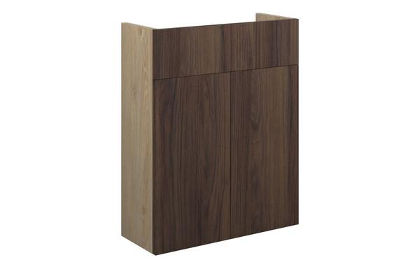 Eden 500mm Slim Basin Unit - Warm Walnut (Oak Cab)