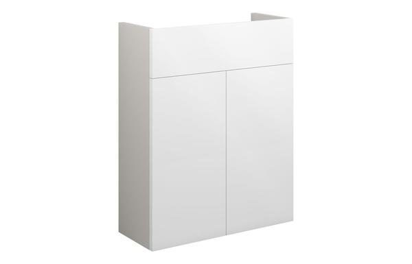 Eden 500mm Slim Basin Unit - White Gloss (Grey Cab)