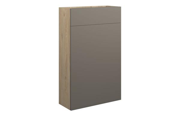 Eden 500mm Slim WC Unit - Matt Stone (Oak Cab)