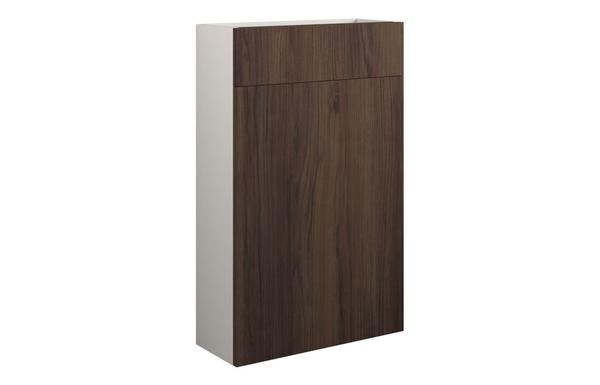 Eden 500mm Slim WC Unit - Warm Walnut (Grey Cab)
