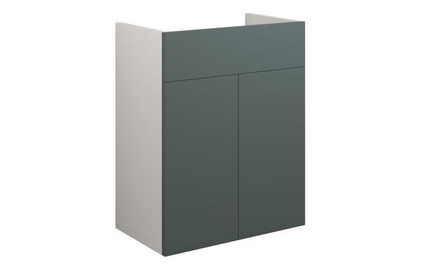 Eden 500mm Standard Basin Unit - Matt Green (Grey Cab)
