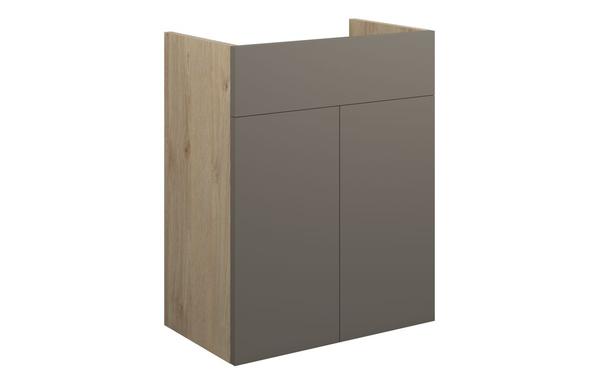 Eden 500mm Standard Basin Unit - Matt Stone (Oak Cab)