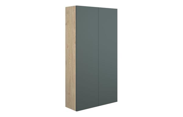 Eden 600mm Slim 2 Door Storage Unit - Matt Green (Oak Cab)
