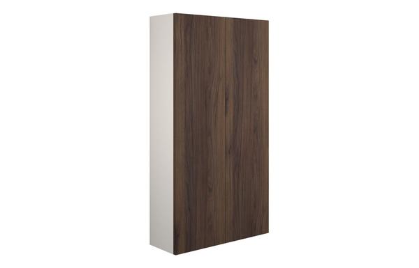 Eden 600mm Slim 2 Door Storage Unit - Warm Walnut (Grey Cab)