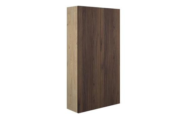 Eden 600mm Slim 2 Door Storage Unit - Warm Walnut (Oak Cab)
