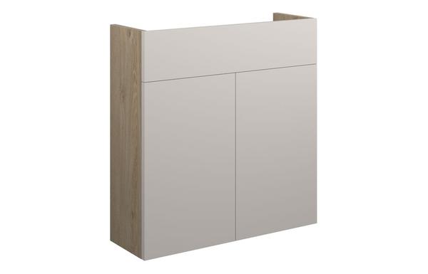 Eden 600mm Slim Basin Unit - Matt Dove Grey (Oak Cab)