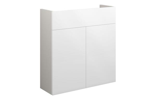 Eden 600mm Slim Basin Unit - White Gloss (Grey Cab)