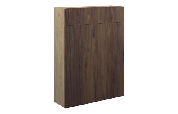 Eden 600mm Slim WC Unit - Warm Walnut (Oak Cab)