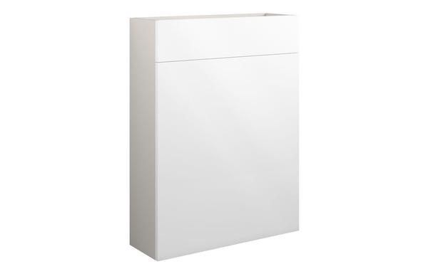 Eden 600mm Slim WC Unit - White Gloss (Grey Cab)
