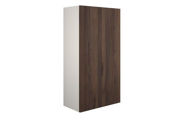 Eden 600mm Standard 2 Door Storage Unit - Warm Walnut (Grey Cab)