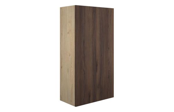Eden 600mm Standard 2 Door Storage Unit - Warm Walnut (Oak Cab)