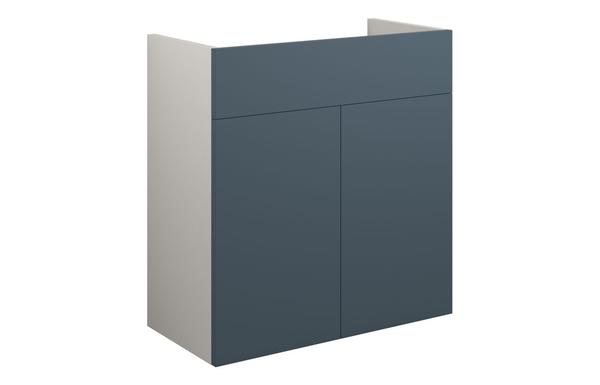 Eden 600mm Standard Basin Unit - Matt Arley Blue (Grey Cab)