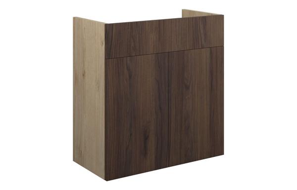 Eden 600mm Standard Basin Unit - Warm Walnut (Oak Cab)