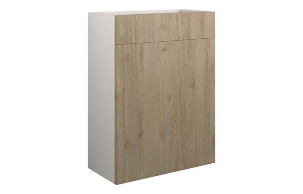 Eden 600mm Standard WC Unit - Havana Oak (Grey Cab)