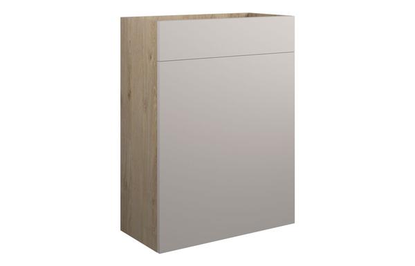 Eden 600mm Standard WC Unit - Matt Dove Grey (Oak Cab)