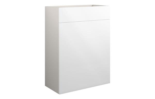 Eden 600mm Standard WC Unit - White Gloss (Grey Cab)
