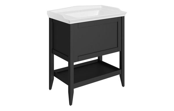 Kina 800mm Floor Standing 1 Drawer Basin Unit w/Basin - Matt Anthracite