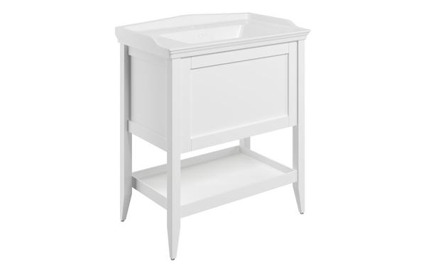 Kina 800mm Floor Standing 1 Drawer Basin Unit w/Basin - Matt White