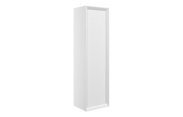 Plush 345mm Wall Hung 1 Door Tall Unit - Matt White